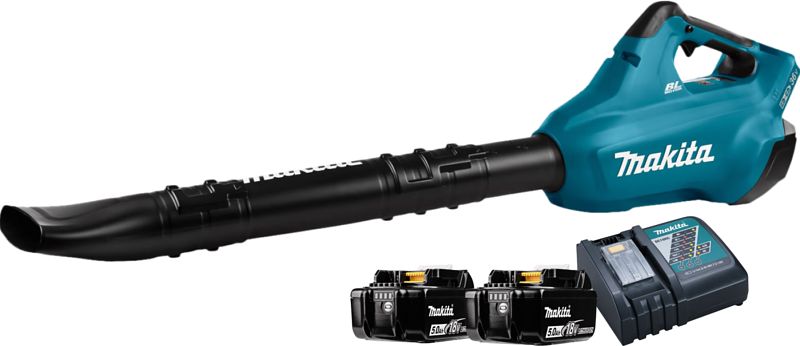 Foto van Makita dub362z + startset 2x 18v accu (5,0 ah)