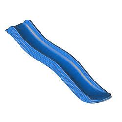 Foto van Intergard glijbaan blauw met wateraansluiting voor houten speeltoestellen 0,90m platvormhoogte