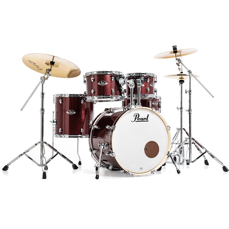 Foto van Pearl exx705nbr/c704 export black cherry glitter drumstel