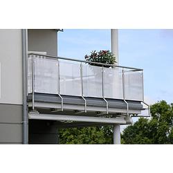 Foto van Lifetime garden balkonscherm - 0,75x6m - uv-resistent - grijs