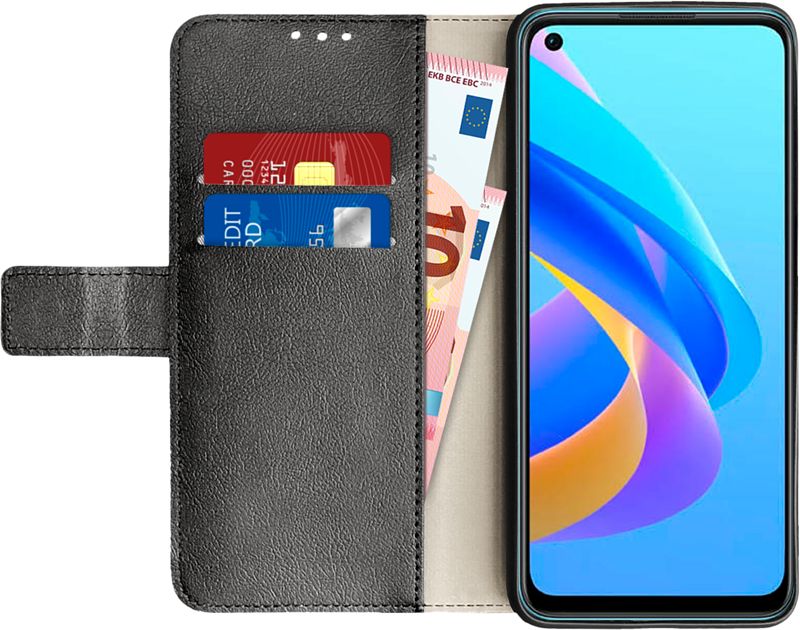 Foto van Just in case wallet oppo a76 book case zwart