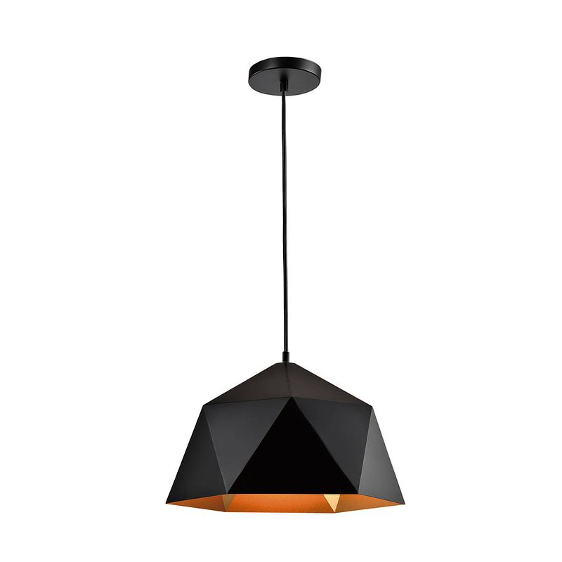 Foto van Quvio hanglamp design zwart - quv5078l-black