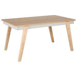 Foto van Beliani phola - eettafel-lichte houtkleur-mdf