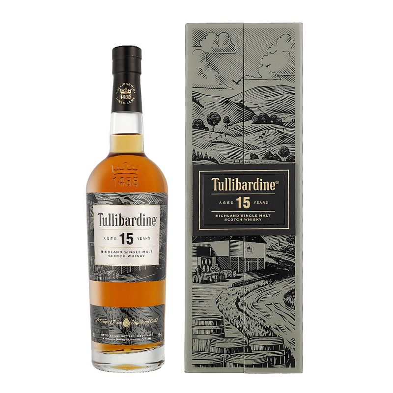 Foto van Tullibardine 15 years 70cl whisky + giftbox