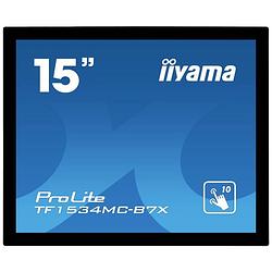 Foto van Iiyama prolite tf1534mc-b7x led-monitor 38.1 cm (15 inch) energielabel e (a - g) 1024 x 768 pixel xga 8 ms displayport, hdmi, vga tn led