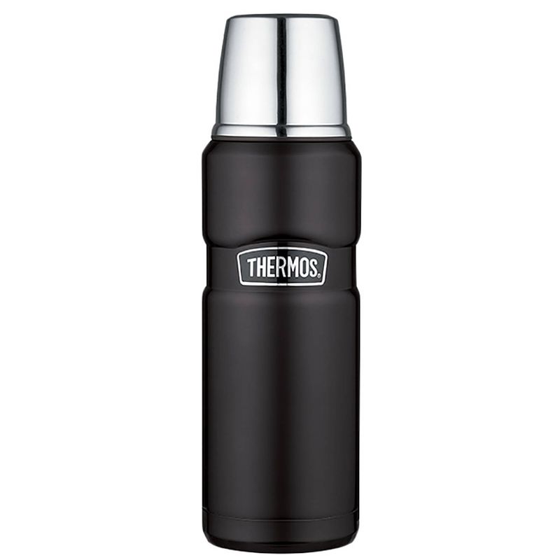 Foto van Thermos king thermosfles - 0,47 l - mat zwart