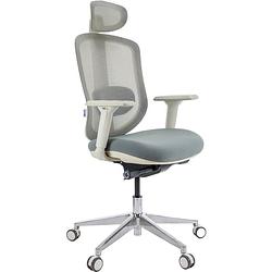 Foto van Maxxhome luxe ergonomische bureaustoel - directiestoel - high-end - grijs