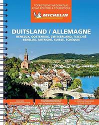 Foto van Michelin atlas duitsland, benelux, oostenrijk, zwitserland, tsjechië - spiraalgebonden (9782067255067)