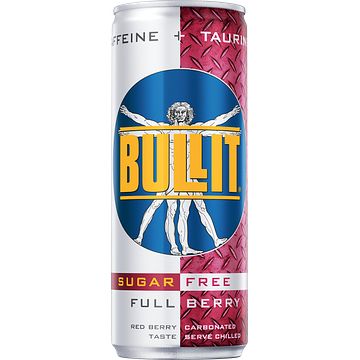 Foto van Bullit energy drink, suikervrij, rode bessen, 250ml bij jumbo