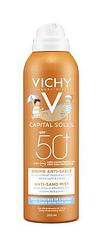 Foto van Vichy capital soleil anti-zand spray kind spf50+ voor gezicht en lichaam