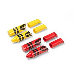 Foto van Crayola wandhaak polypropyleen geel/rood 4 stuks