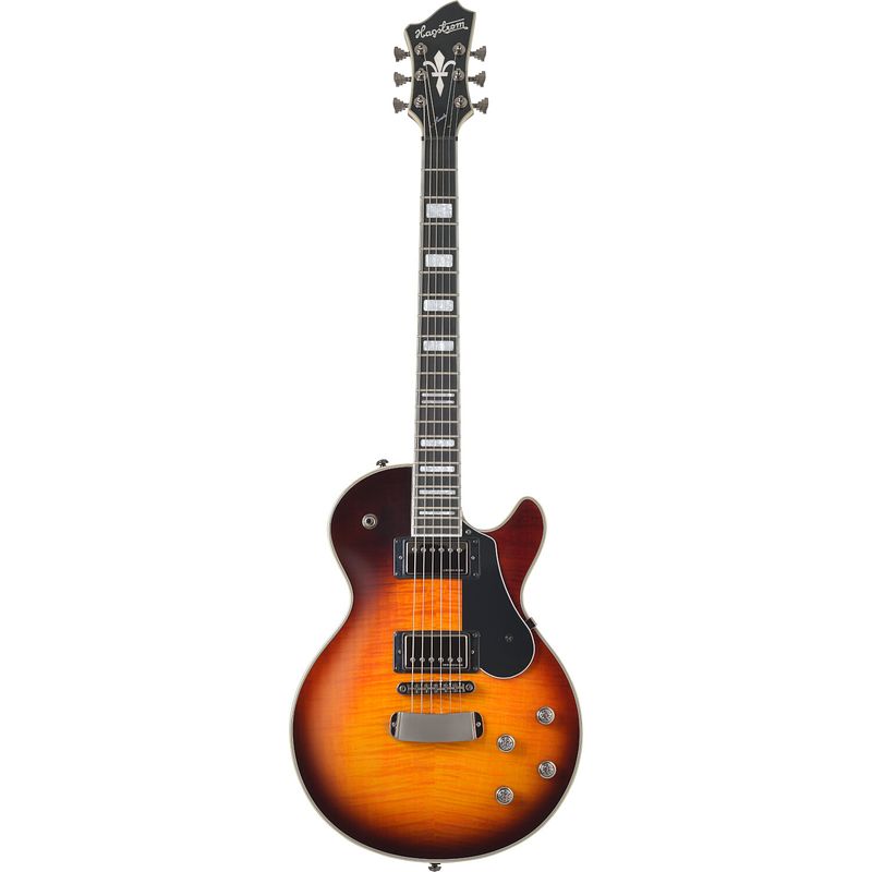 Foto van Hagstrom swede ltd tiger burst elektrische gitaar