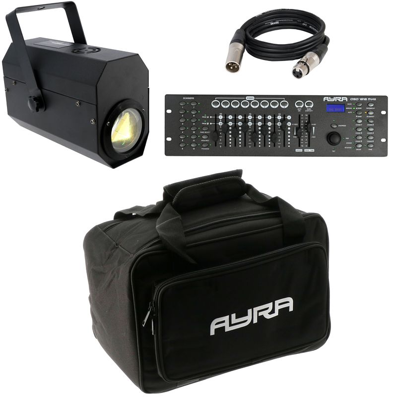 Foto van Ayra ledbag 4 flightbag bundel met tdc flower power lichteffect