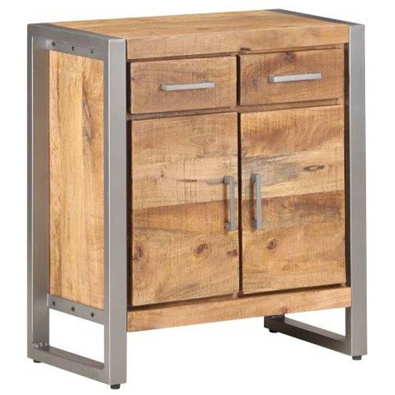 Foto van Vidaxl dressoir 60x35x72 cm ruw mangohout