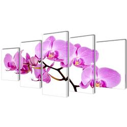 Foto van Canvasdoeken orchidee 100 x 50 cm