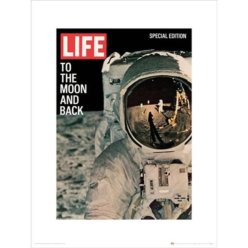 Foto van Kunstdruk time life life cover to the moon and back 30x40cm