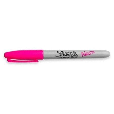 Foto van Sharpie neonroze permanent marker fine point