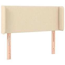 Foto van The living store hoofdbord - classy - bedaccessoires - 103 x 16 x 78/88 cm - crème