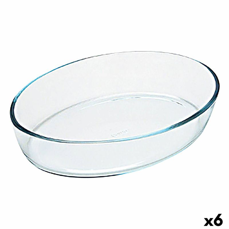 Foto van Ovenschaal pyrex classic ovaalvormig 35 x 24 x 7 cm transparant glas (6 stuks)