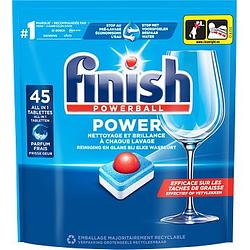 Foto van 1+1 gratis | finish power all in 1 regular vaatwastabletten 45 stuks aanbieding bij jumbo