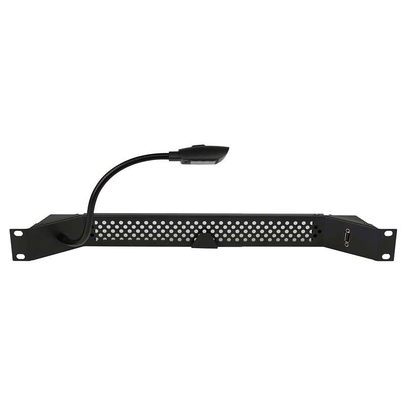 Foto van Hilec snake26rack cob-led 19” racklight met zwanenhals en usb-lader