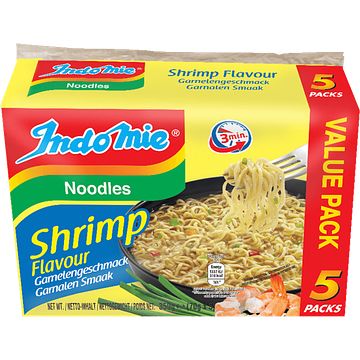 Foto van Indomie noodles shrimp flavour value pack 5 x 70 g bij jumbo