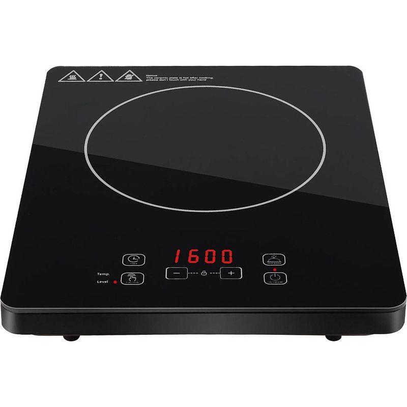 Foto van Inductie kookplaat - aigi firany - 2000 watt - touch control - led display - zwart