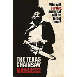 Foto van Pyramid texas chainsaw massacre who will survive poster 61x91,5cm