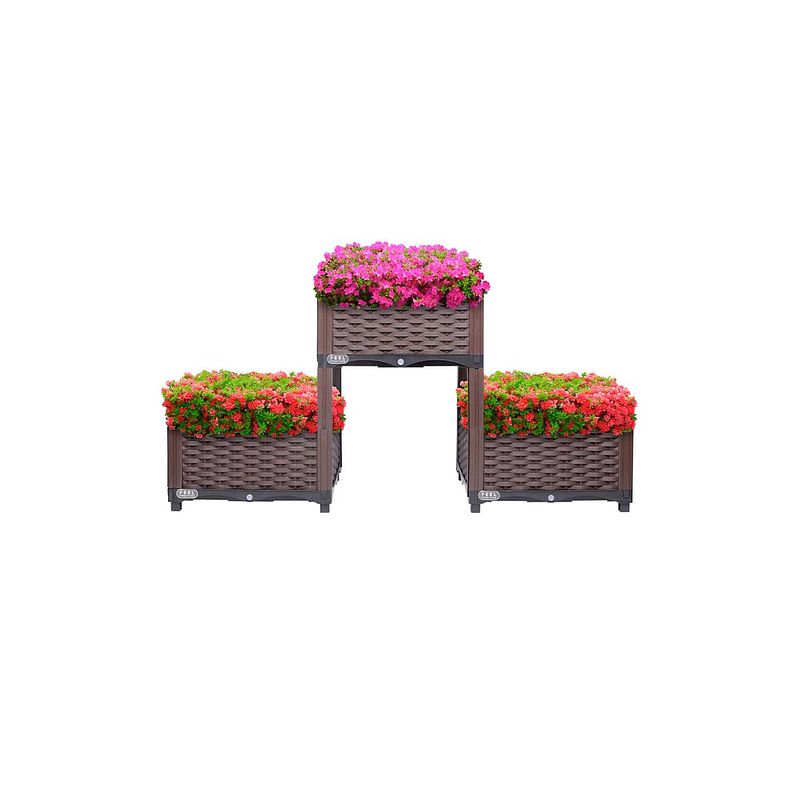 Foto van Feel furniture - buiten plantenbak - lota - donkerbruin
