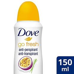 Foto van Dove go fresh antitranspirant deodorant spray passievrucht & citroengras 150ml bij jumbo