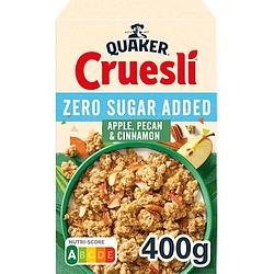 Foto van Quaker cruesli zero sugar added appel & pecan & kaneel 400gr bij jumbo