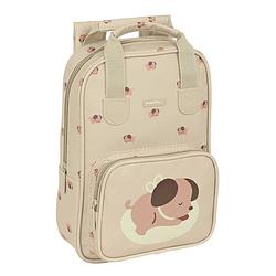 Foto van Schoolrugzak safta puppy 20 x 28 x 8 cm beige