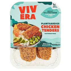 Foto van Vivera plantaardige chicken tenders 4 stuks 200g bij jumbo
