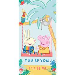 Foto van Peppa pig strandlaken you be you - 70 x 140 cm - katoen