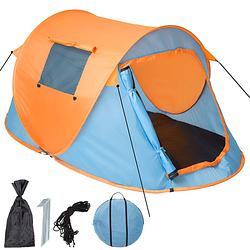 Foto van Pop-up tent waterkolom 1500 mm/cm² blauw-oranje 401674