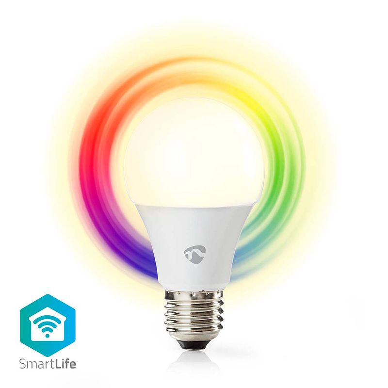 Foto van Nedis smartlife multicolour lamp - wifilc11wte27 - wit