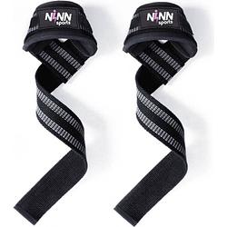 Foto van Ninn sports lifting straps roze - krachttraining accessoires - powerlifting - bodybuilding