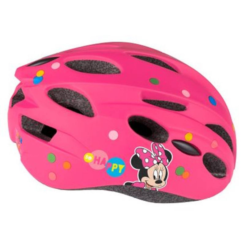 Foto van Disney fietshelm minnie junior polycarbonaat roze maat 52-56