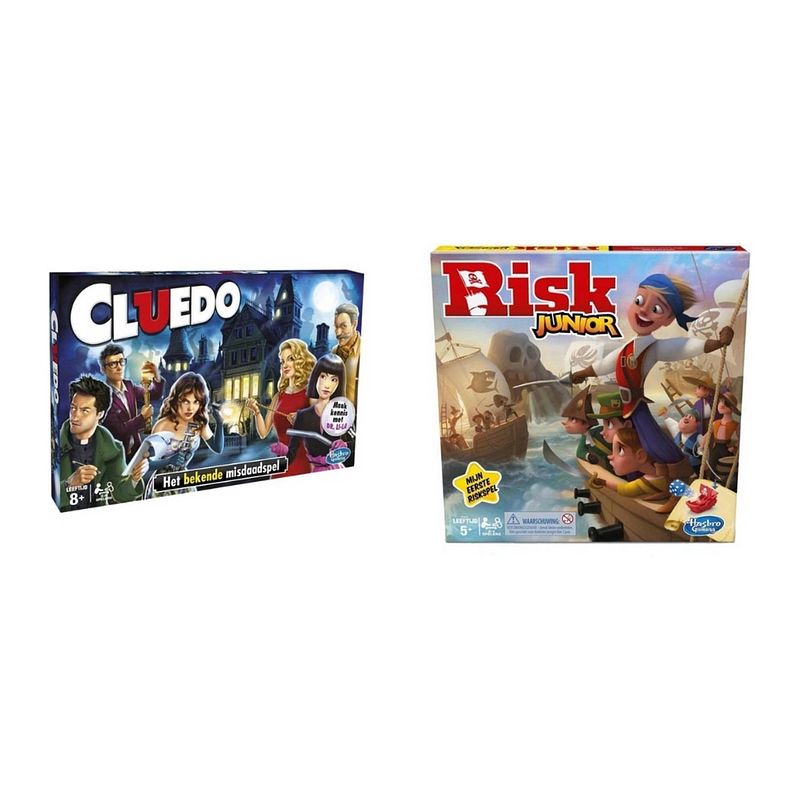 Foto van Spellenbundel - 2 stuks - cluedo & risk junior