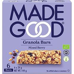 Foto van Made good mixed berry granola bars 6 x 24g bij jumbo