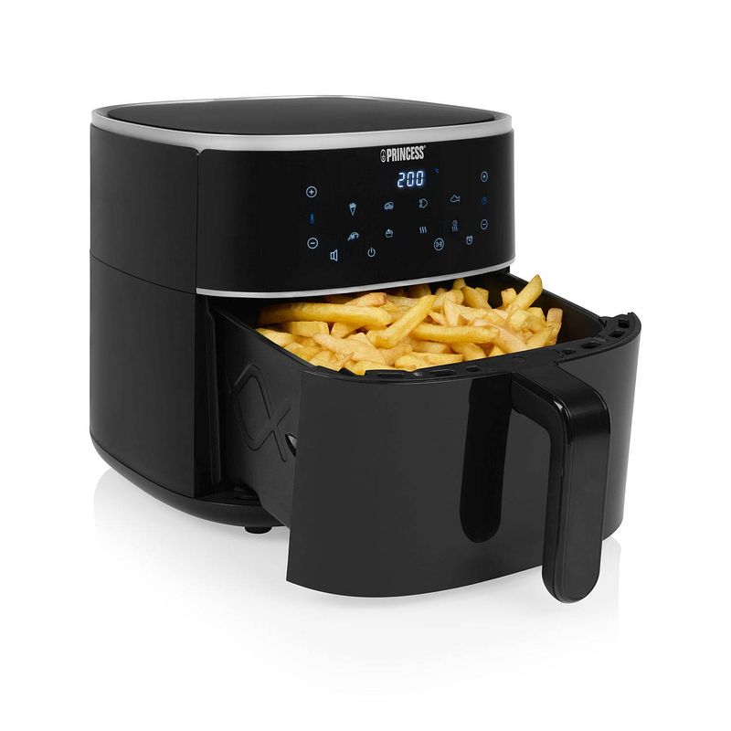 Foto van Princess 182244 digitale airfryer 6l - touchscreen - 8 programma's - verstelbaar grillrack