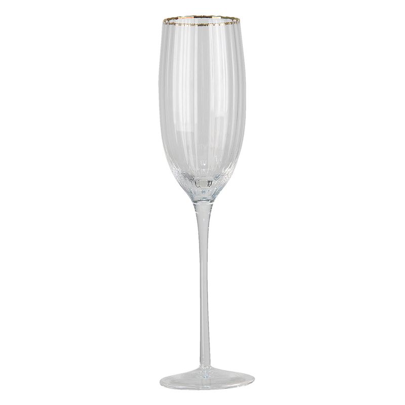 Foto van Clayre & eef champagneglas 250 ml transparant glas wijnglas champagne glas prosecco glas transparant wijnglas champagne