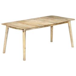 Foto van Vidaxl eettafel 180x90x76 cm massief mangohout