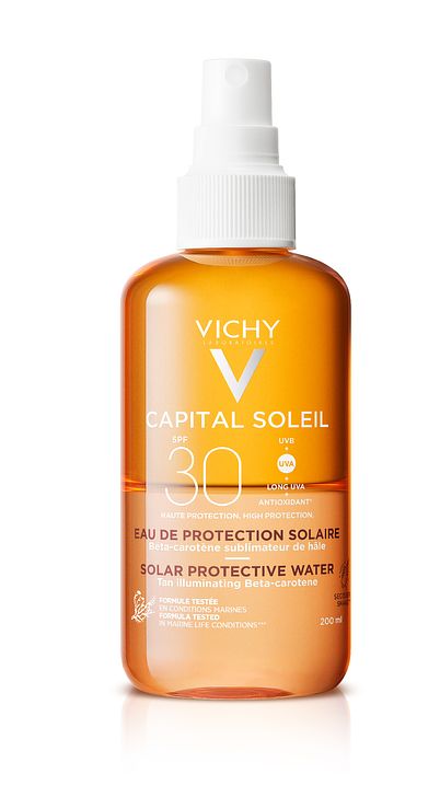 Foto van Vichy capital soleil zonbeschermend water spf30 bruine teint