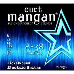 Foto van Curt mangan nickel wound 8-38 snarenset voor elektrische gitaar