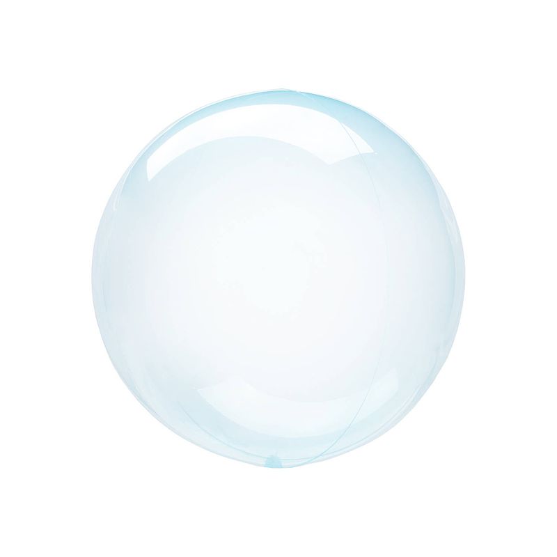 Foto van Anagram folieballon clearz petite crystal 30 cm transparant blauw