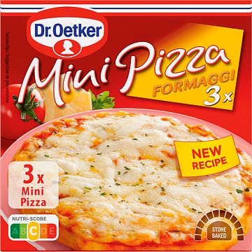 Foto van Dr. oetker mini pizza formaggi 3 stuks 300g bij jumbo