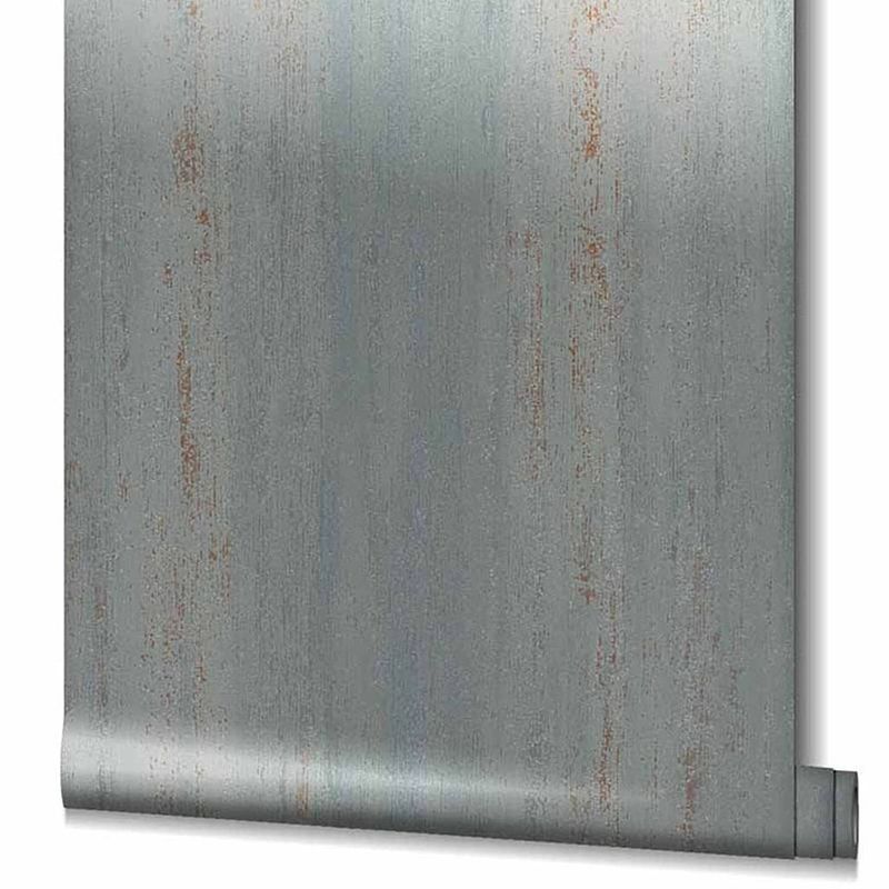 Foto van Topchic behang stripes effect metallic grijs