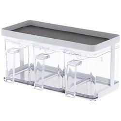 Foto van Yamazaki seasoning box x3 & rack - tower - white