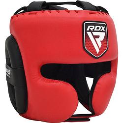 Foto van Rdx sports head guard pro training apex a4 - blauw - l - foam, skin leather